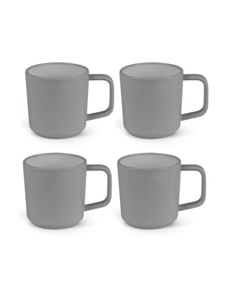 Taza Gris claro 350Ml 4Uds