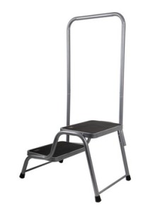 Peldaño doble con pasamanos Carbest 640x375x430 mm