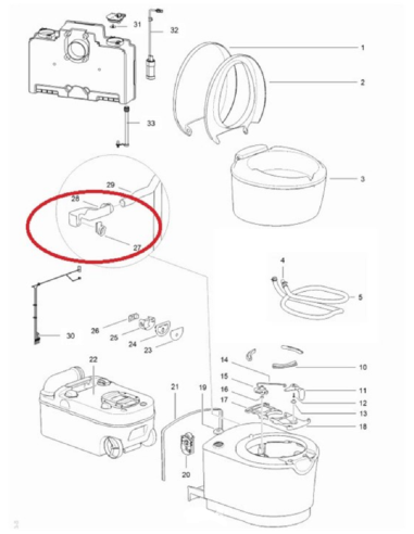 Caja ventilación exterior blanco Thetford para C220