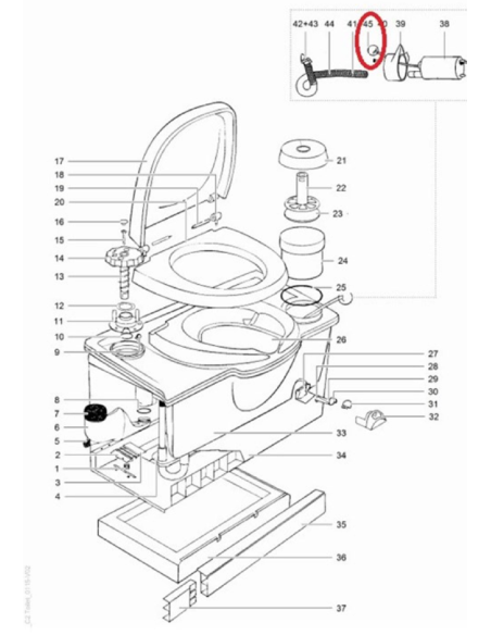Conector Bomba Wc C2/C3/C4 Thetford Conector Bomba Wc C2/C3/C4 Thetford