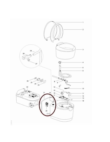 Sellador de pared C220 Thetford