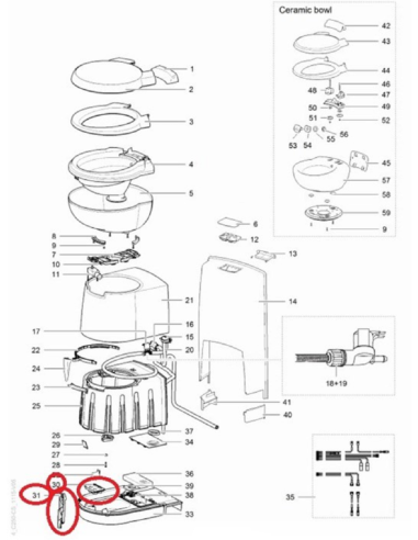 Carcasa interruptor de láminas C250