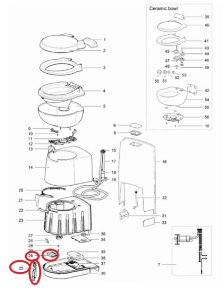 Carcasa interruptor de láminas C250 Carcasa interruptor de láminas C250