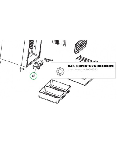 Bloqueo para parte inferior de Frigoríficos CR y CRX Dometic.