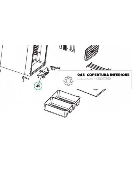 Bloqueo para parte inferior de Frigoríficos CR y CRX Dometic.