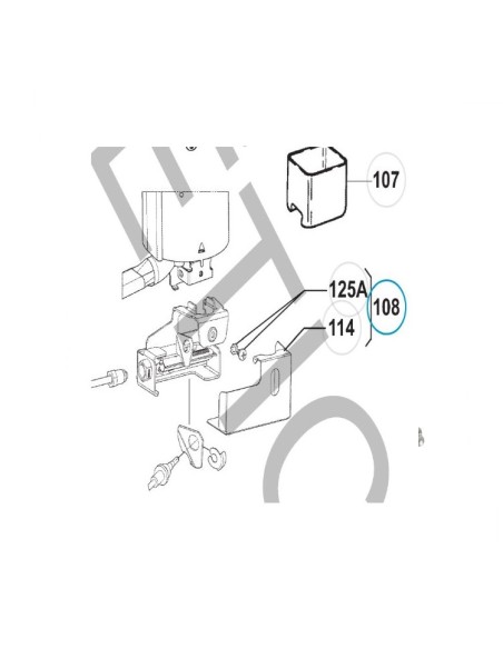 Quemador de gas para neveras Dometic serie CBS1-65