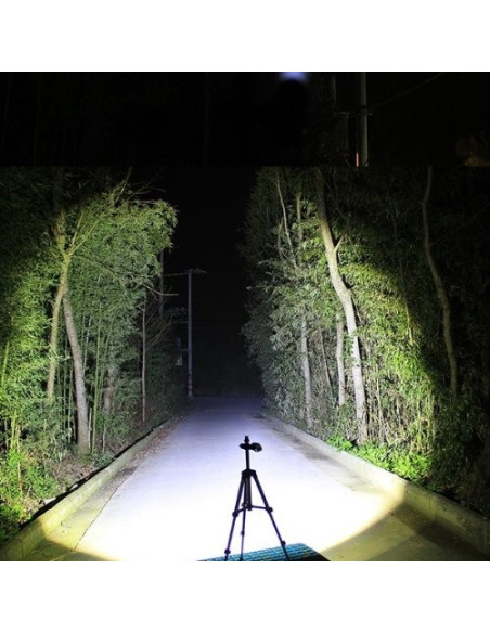 LED flashlight 3w Zoom + Push button for hunting