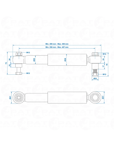 Amortiguador universal AL-KO Octagon negro 1500 - 3000 kg