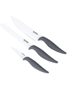 Set de cuchillos Gimex  3 piezas Gris blanco