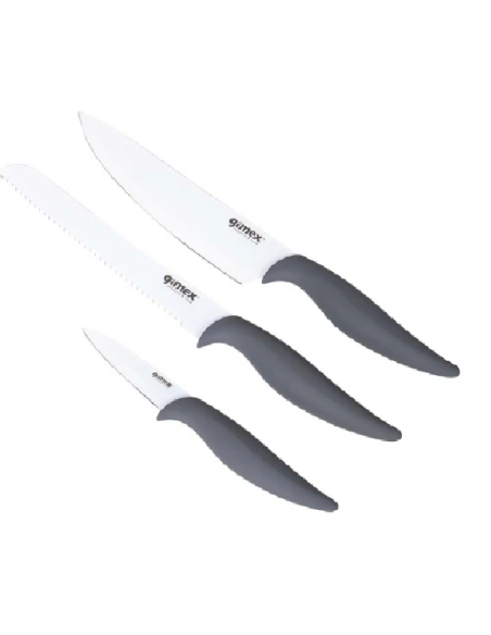Set de cuchillos 3 piezas Gris blanco