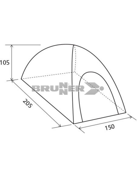 Tienda Brunner Mod. Strato 205 x 150 cm Tienda Brunner Mod. Strato 205 x 150 cm