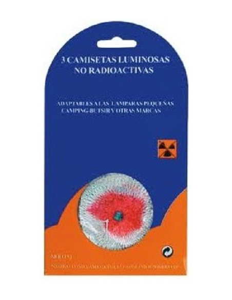 Camisetas luminosas 100W 3ud