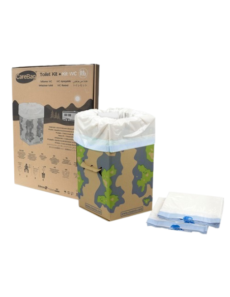 Cleanis est une toilette sèche, portable et pliable.