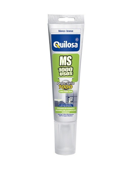 Le polymère blanc Quilosa MS 1000 utilise 100 ml