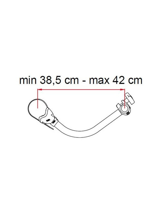 Arm to hold the bicycle Pro 3 Fiamma RED