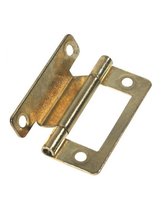 Charnière en laiton déportée x2
