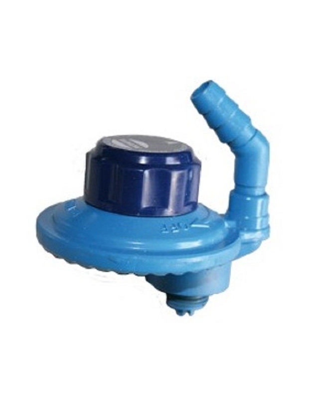 Regulador botella azul camping 29mbar. Salida giratoria