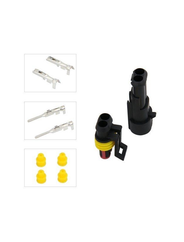 2-wire waterproof splice connector