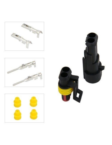 2-wire waterproof splice connector