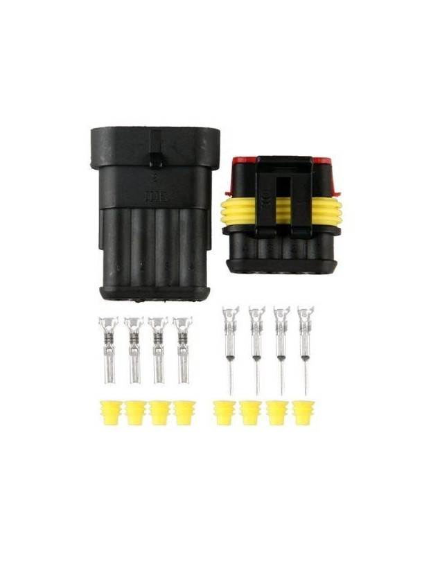 4-wire waterproof splice connector