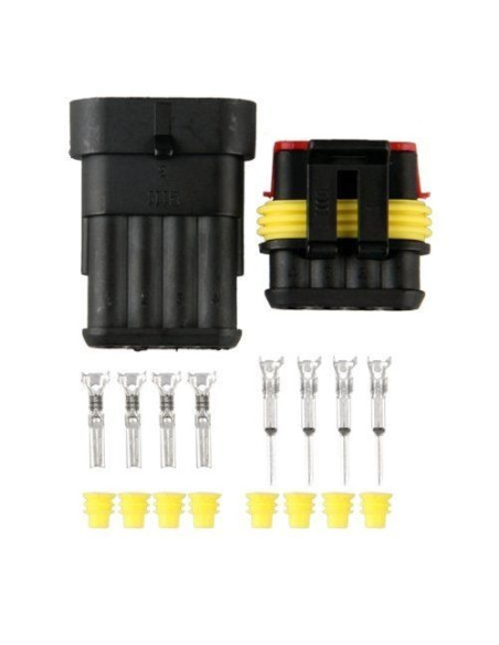 Conector de emenda à prova d'água de 4 fios