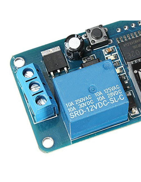 Minatore digitale 12v con relè indipendente. 2 pulsanti. Automazione. Programmatore o timer