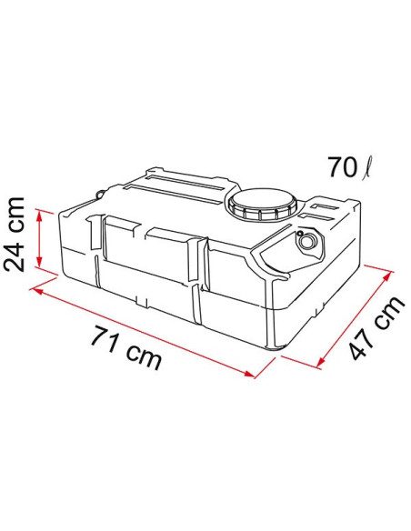 Tank for water Tank 70 liters. fiamma Tank for water Tank 70 liters. fiamma