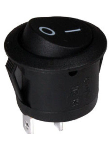 Round rocker switch 2P 1C