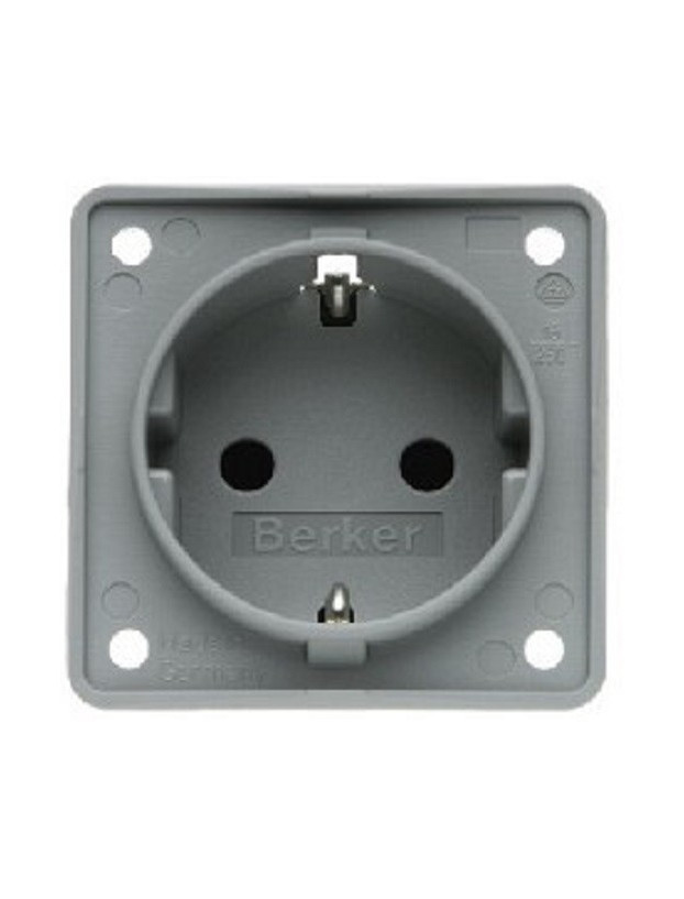 Stecker für 230-V-Steckdose. Grau.