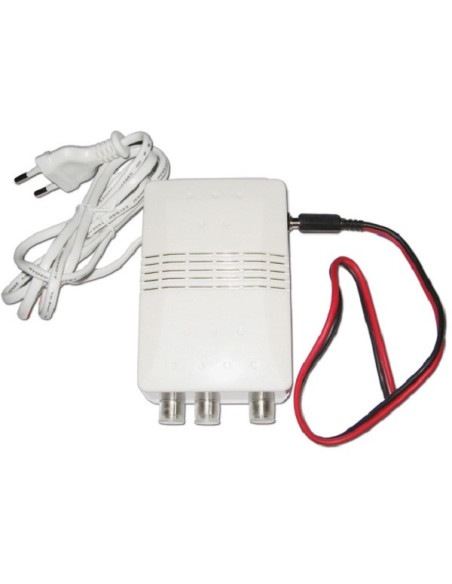 Amplificador com ajuste duplo 12 V ou 220 V