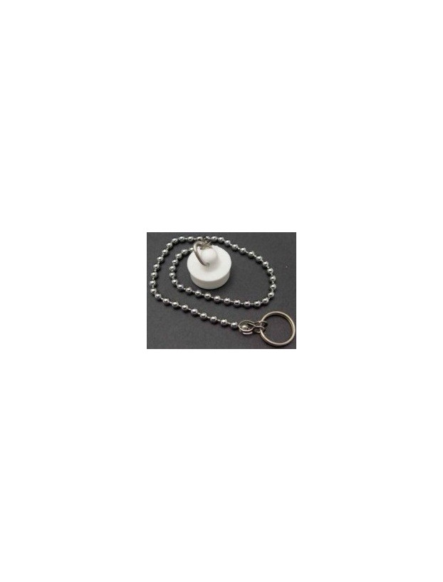 Tapón para desagüe de lavabo con cadena