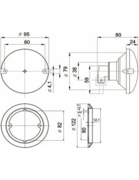Jokon red built-in pilot light