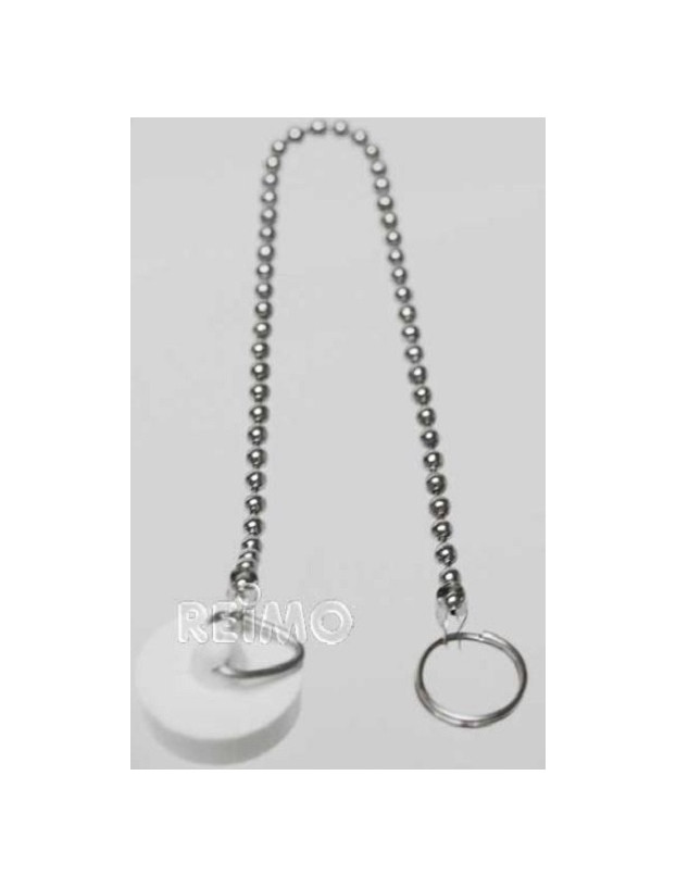 Tapón para desagüe de lavabo con cadena
