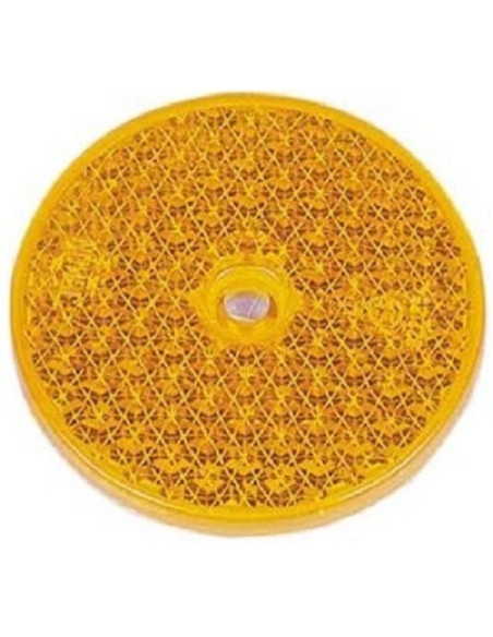 Catadioptique rond orange 7.2 Ø x2