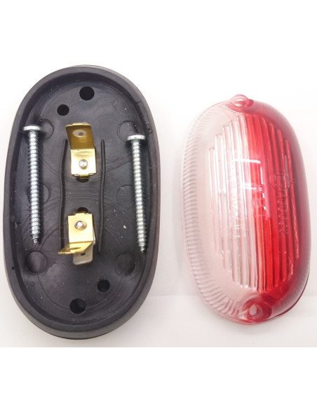 Pilote à base ovale rouge et blanche Pilote à base ovale rouge et blanche