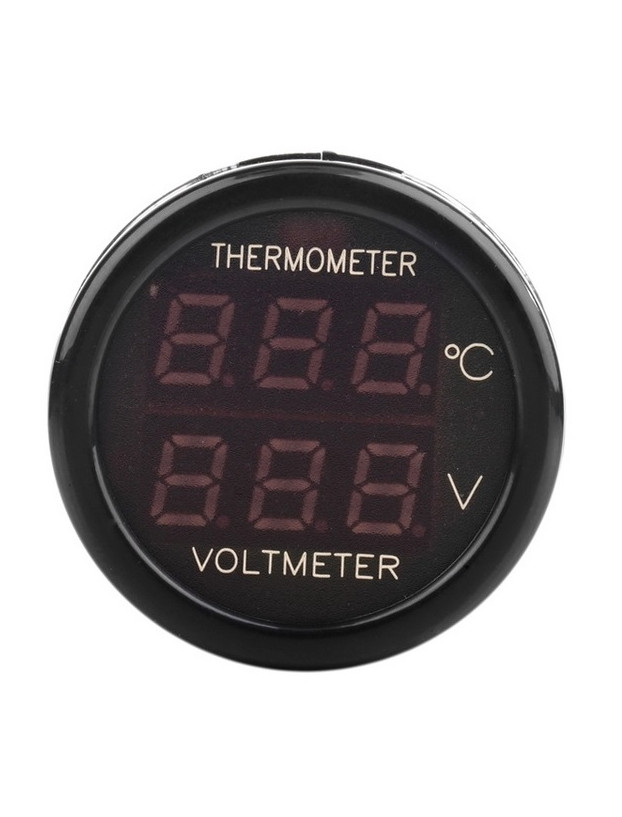 Voltímetro y Termómetro para mechero 12v