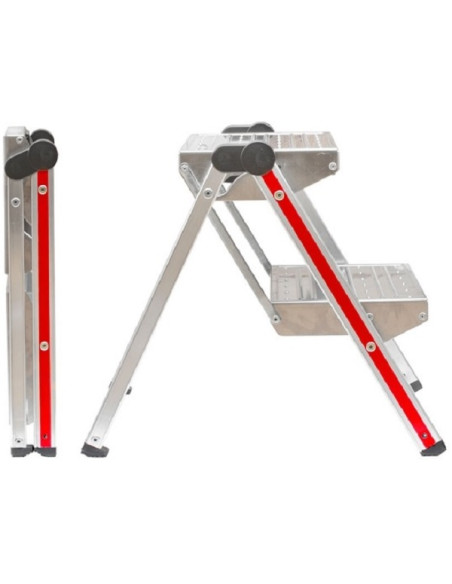 Double marche pliante galvanisée Hymer.