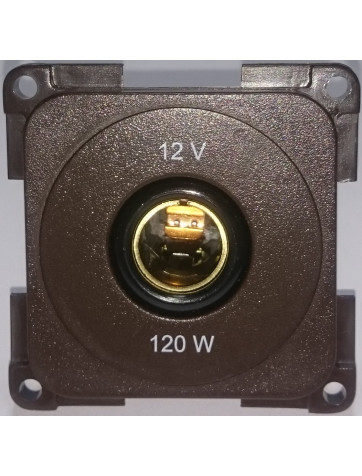 Cigarette lighter plug for small brown 12V socket