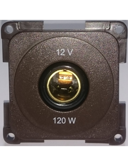 Cigarette lighter plug for small brown 12V socket