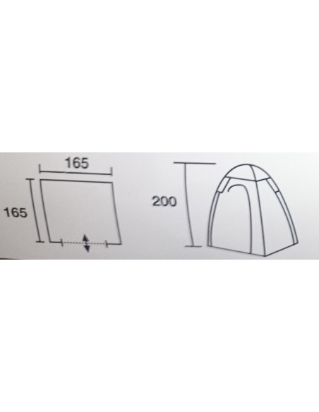 Tenda cabine Esprime 165x165 cm