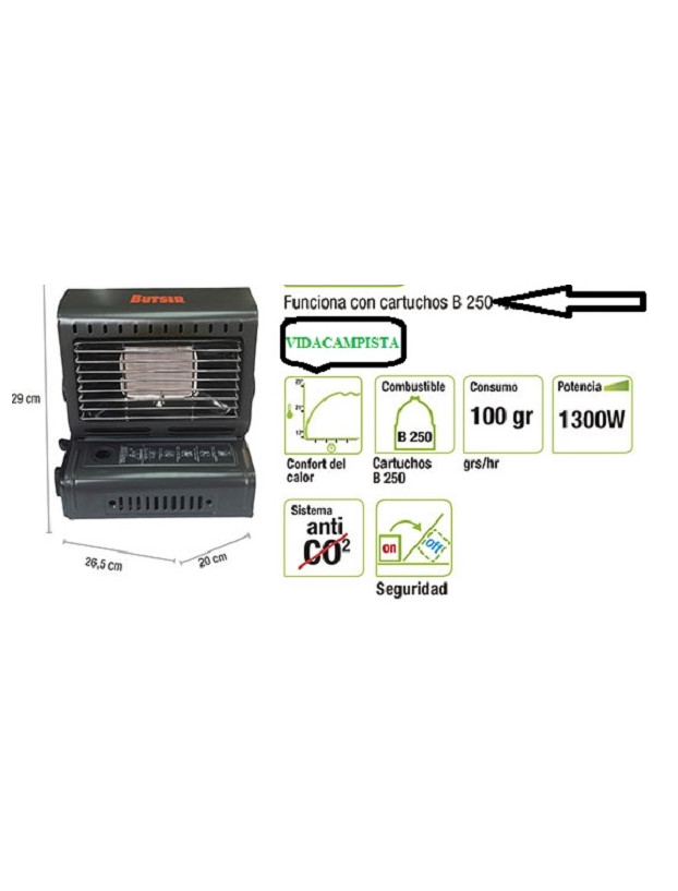 Poêle à gaz portable Butsir