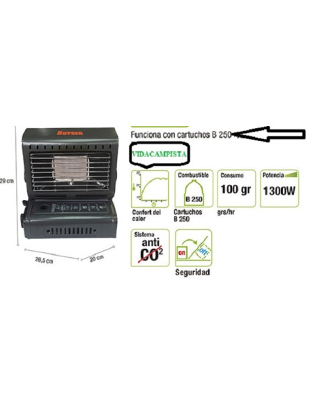 Butsir Portable Gas Heater Stove