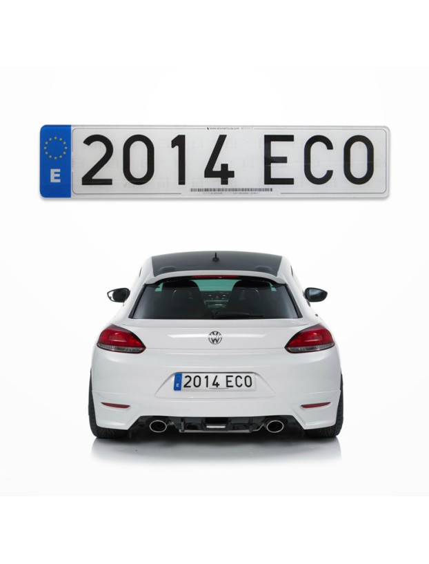 Acrylic license plate. Personalized with your name or text.