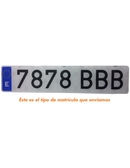 Nummernschild aus Acryl. Personalisiert mit Ihrem Namen oder Text.