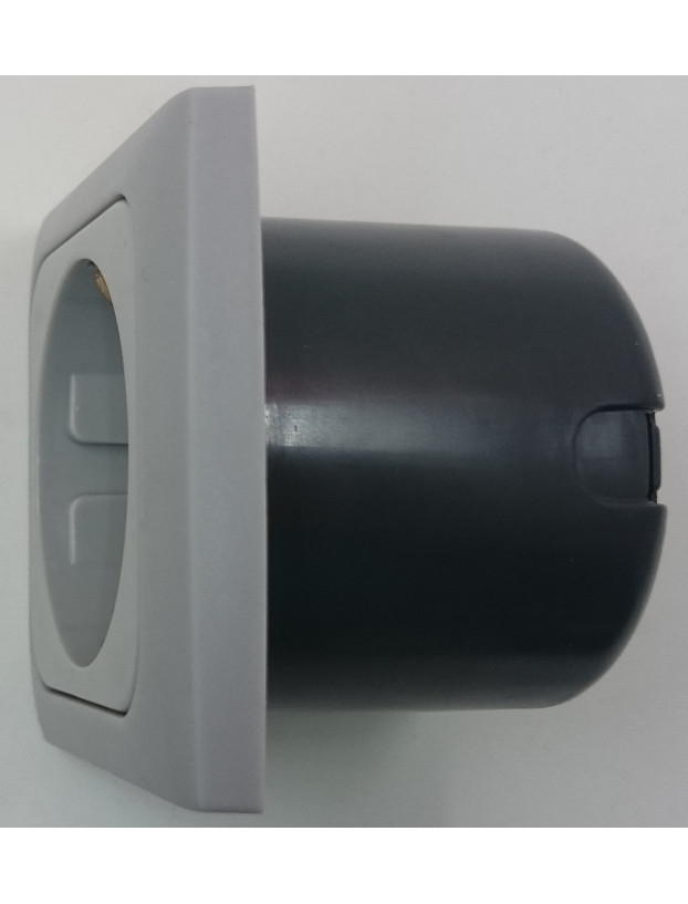 Plugue para tomada 230V. cinza