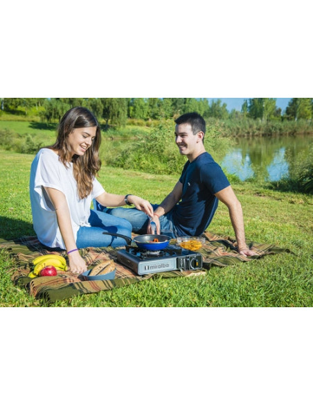 Portable gas stove with Miralba heat diffuser Portable gas stove with Miralba heat diffuser