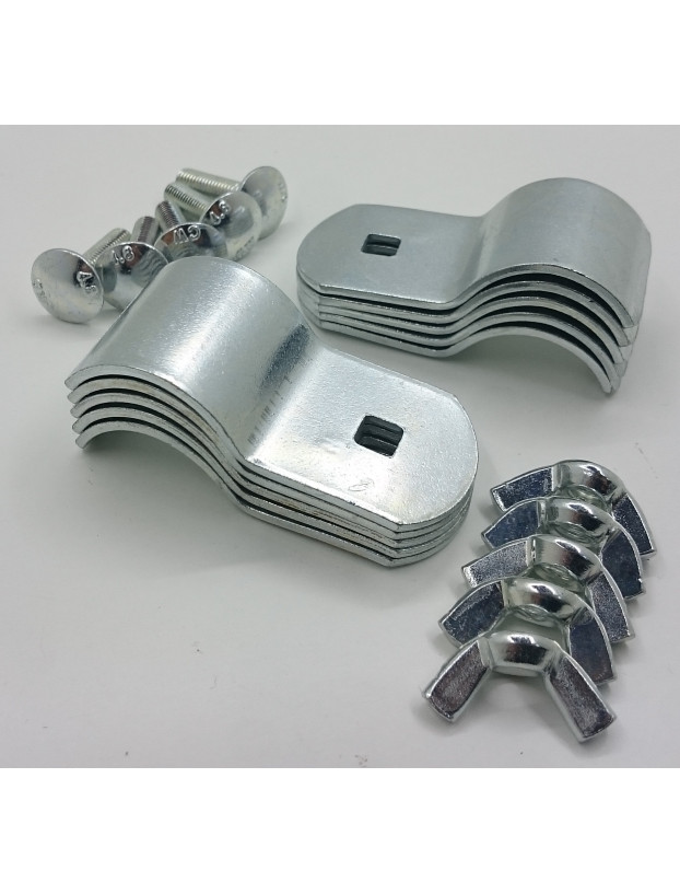 Grampos de extremidade para tubo de reforço de 28-32 mm. x5