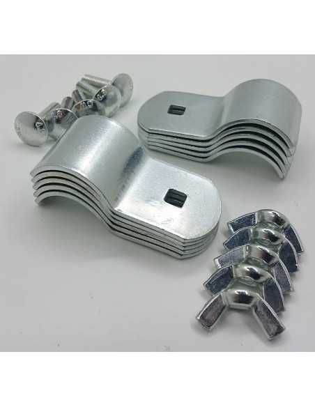 Grampos de extremidade para tubo de reforço de 28-32 mm. x5