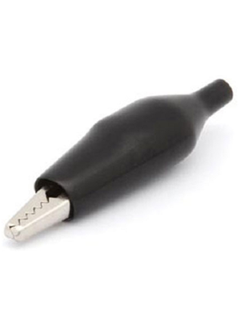 Pinza cocodrilo aislada soldable grande de 62mm negra