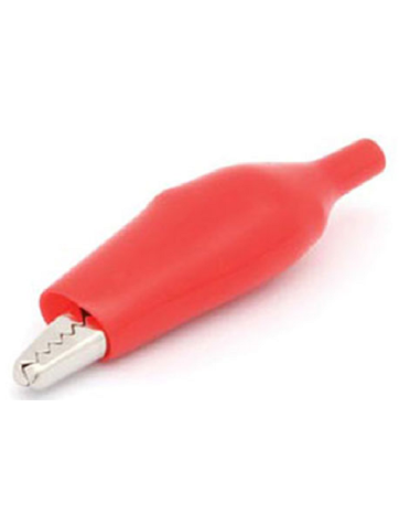 Pinza cocodrilo aislada soldable grande de 62mm rojo